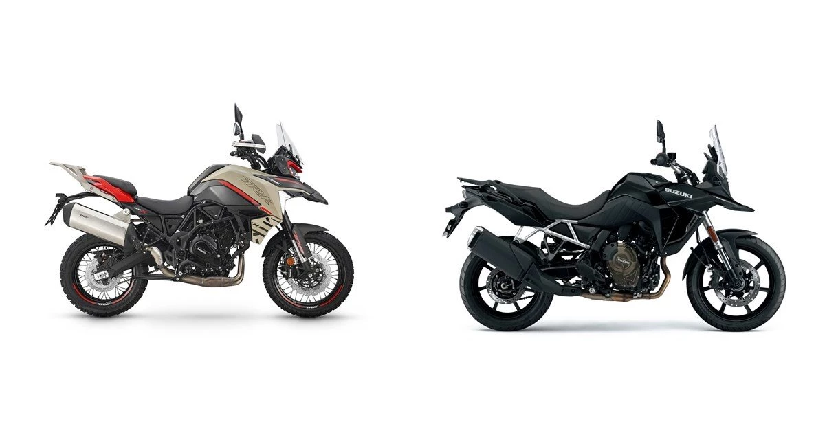 Motorrad Vergleich Benelli TRK 702 X 2024 vs. Suzuki V-Strom 800 2023