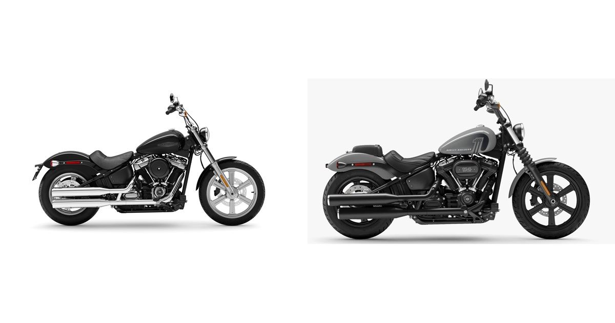 Motorrad Vergleich Harley-Davidson Softail Standard FXST 2023 vs ...