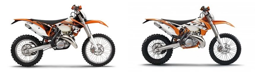 KTM 125 EXC 2012 vs KTM 250 EXC 2016