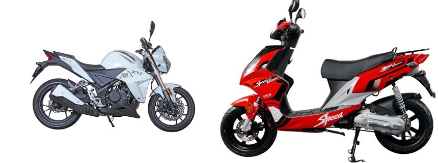 Motorrad Vergleich Sachs XTC-S 125 2018 vs. Sachs Speedforce 50 2009