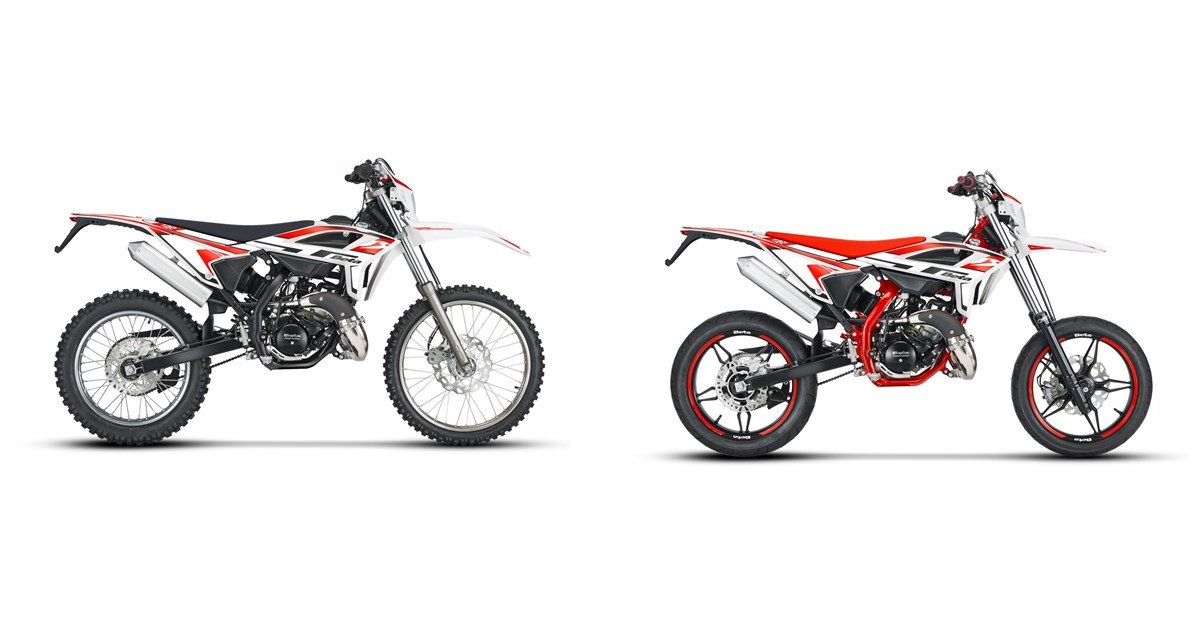 Motorrad Vergleich Beta RR 2T 50 2024 vs. Beta RR 50 Motard Sport 2024