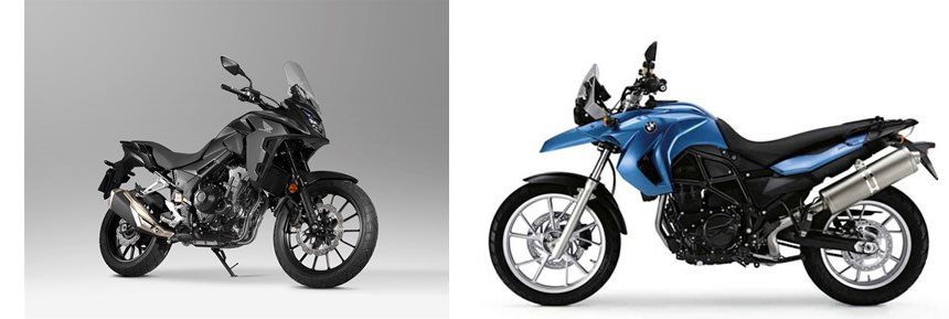 Motorrad Vergleich Honda CB500X 2019 vs. BMW F 650 GS 2009