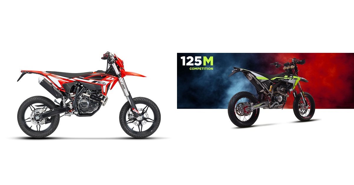 Motorrad Vergleich Beta RR Motard 125 T 2024 vs. Fantic 125M ...