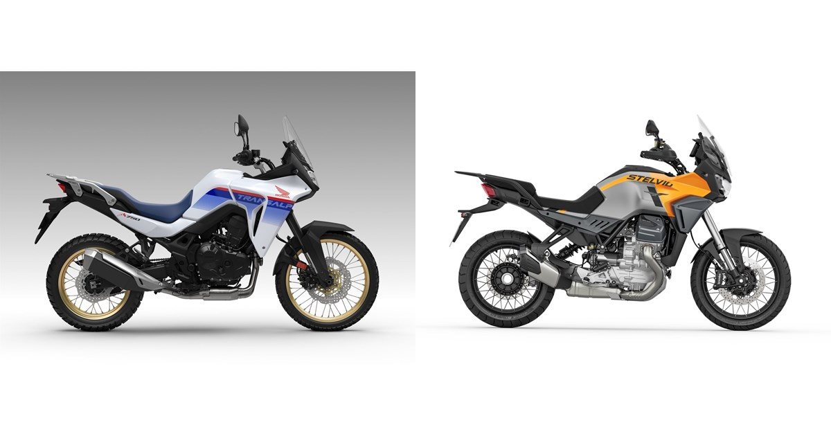 Honda XL750 Transalp 2024 vs Moto Guzzi Stelvio 2024