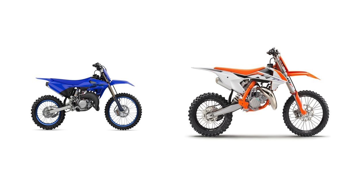 Motorrad Vergleich Yamaha YZ85 2024 vs. KTM 85 SX 19/16 2024