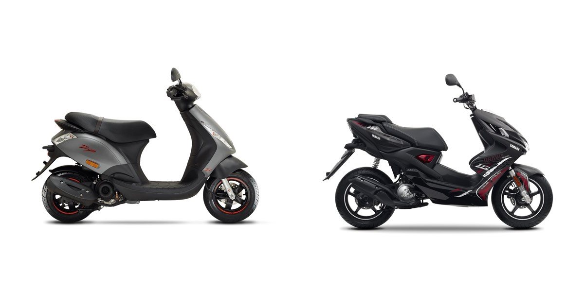 Motorrad Vergleich Piaggio Zip S 50 2023 Vs Yamaha Aerox Naked 2015