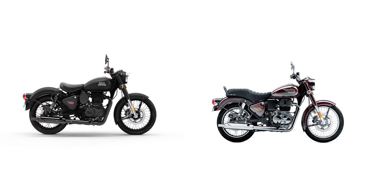 Motorrad Vergleich Royal Enfield Classic 350 2023 vs. Royal Enfield ...