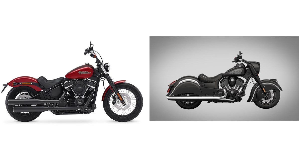 Motorrad Vergleich Harley-davidson Softail Street Bob Fxbb 2018 Vs 