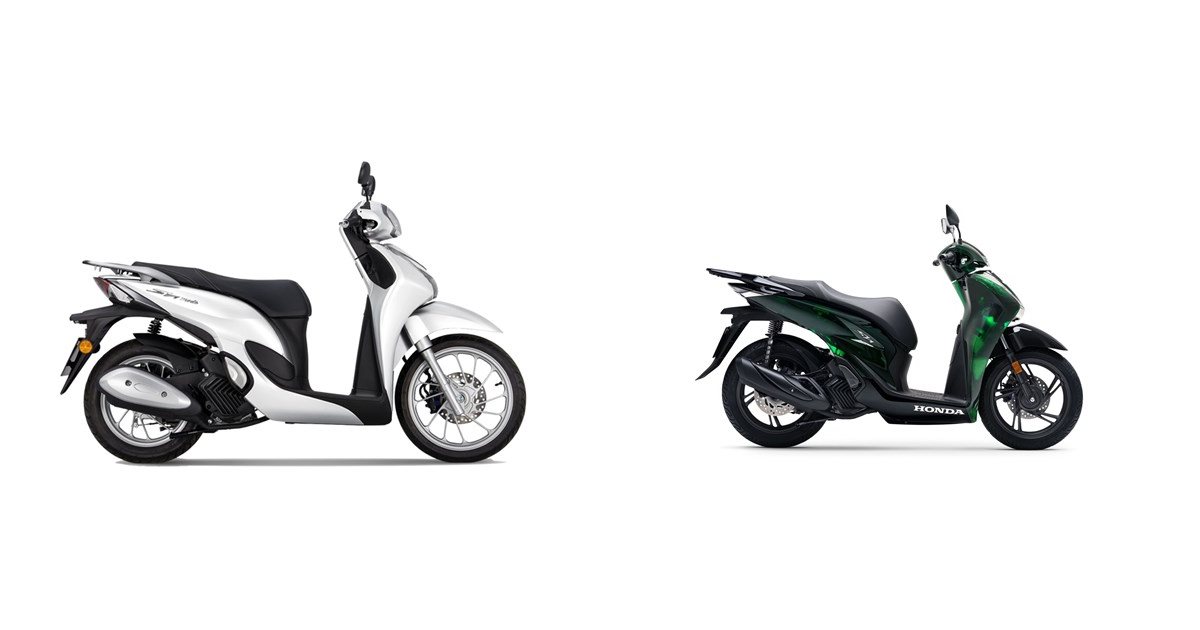 Motorrad Vergleich Honda SH Mode 125 2021 vs. Honda SH125i 2024