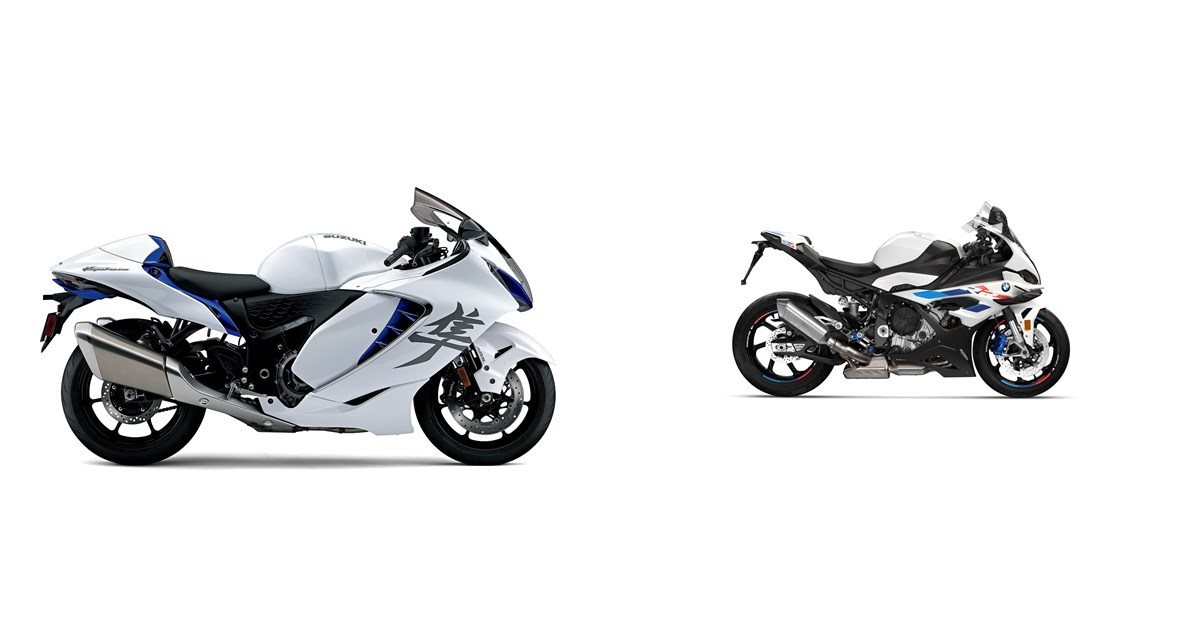 Motorrad Vergleich Suzuki Hayabusa 2024 vs. BMW S 1000 RR 2024