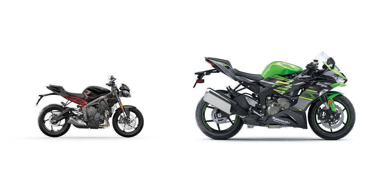 Triumph Street Triple 765 R 2022 vs Kawasaki Ninja ZX-6R 2019
