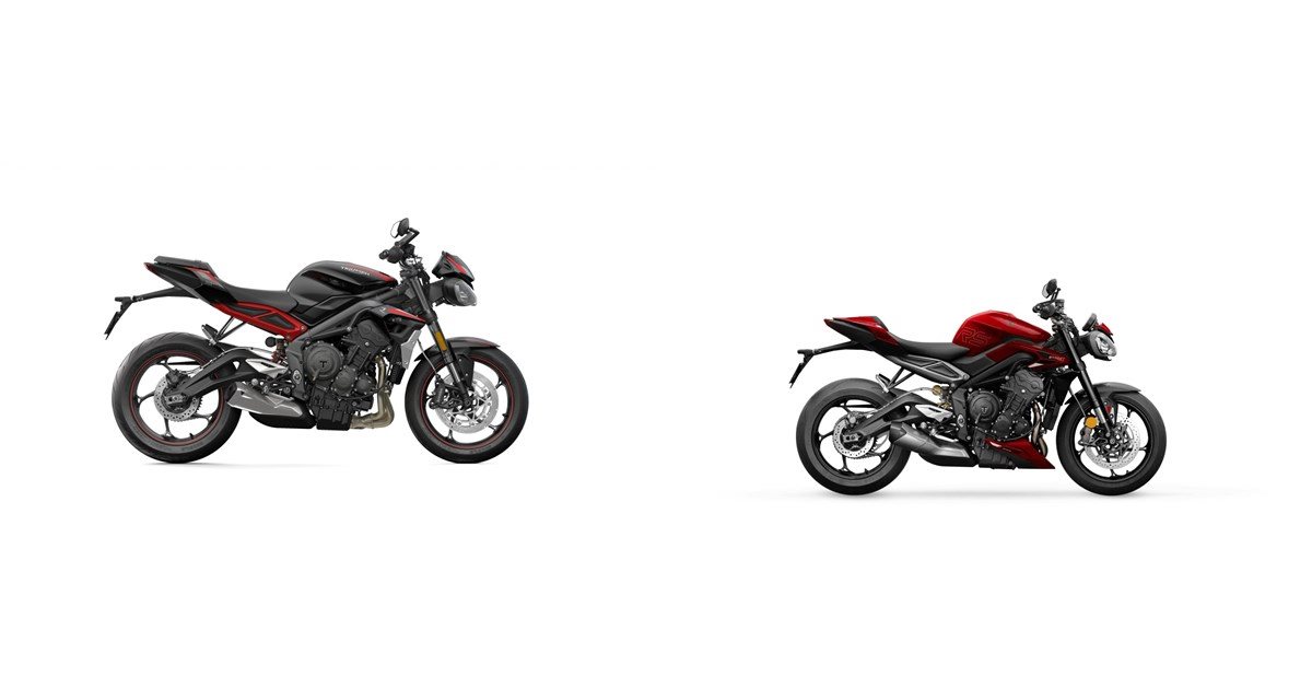 Motorrad Vergleich Triumph Street Triple R Low 2020 vs. Triumph Street ...