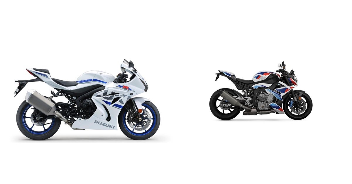 Motorrad Vergleich Suzuki GSX-R 1000 2018 vs. BMW M 1000 R 2024
