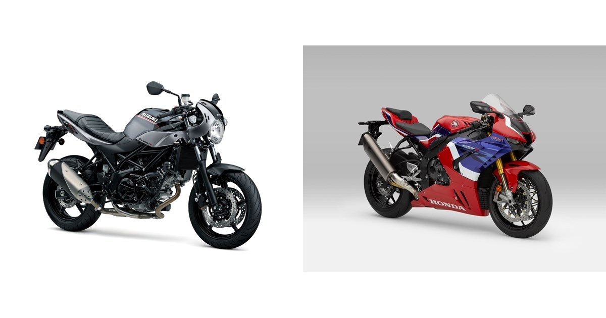 Motorrad Vergleich Suzuki SV650X 2020 vs. Honda CBR1000RR-R Fireblade ...