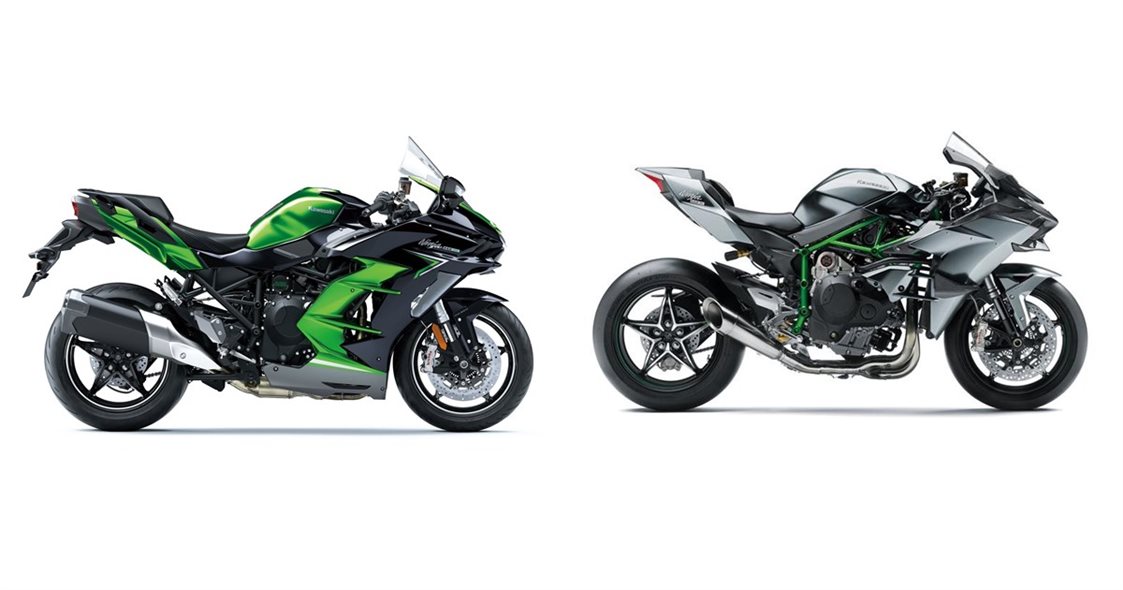 Motorrad Vergleich Kawasaki Ninja H Sx Se Vs Kawasaki Ninja H R