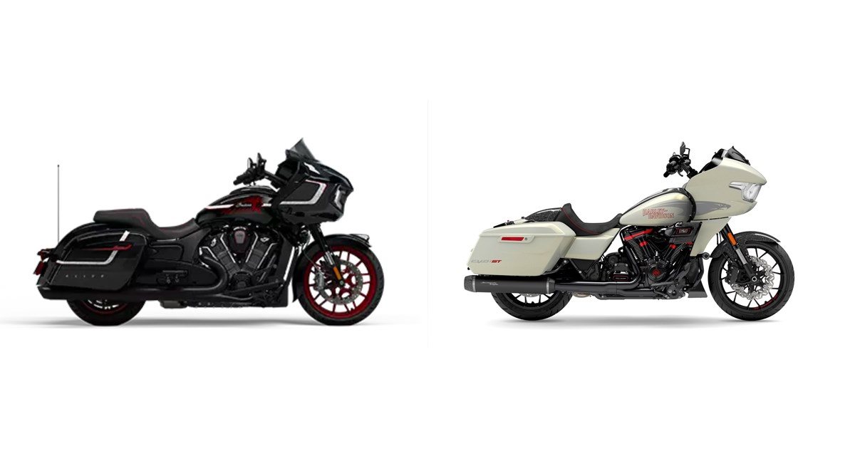 Motorrad Vergleich Indian Challenger Elite 2024 vs. HarleyDavidson CVO