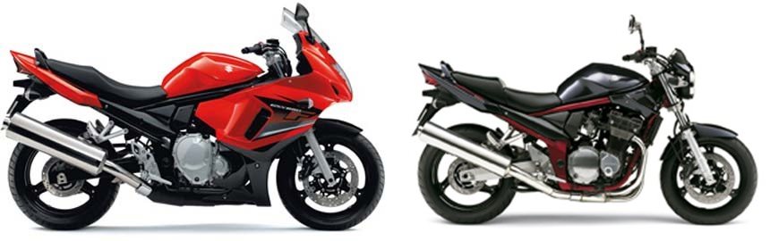 Motorrad Vergleich Suzuki GSX 650 F 2009 vs. Suzuki Bandit 1200 2006