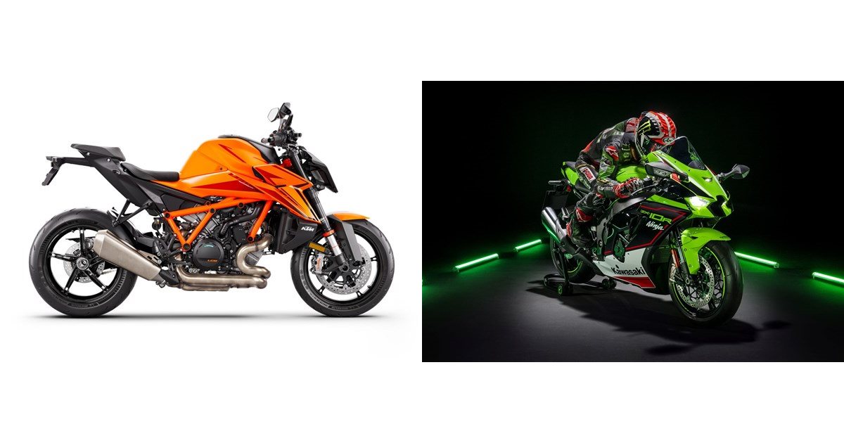 KTM 1390 Super Duke R 2024 vs Kawasaki Ninja ZX-10R 2021