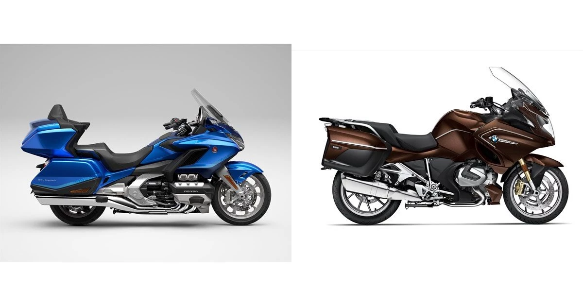 Motorrad Vergleich Honda GL 1800 Goldwing Tour 2022 vs. BMW R 1250 RT 2020