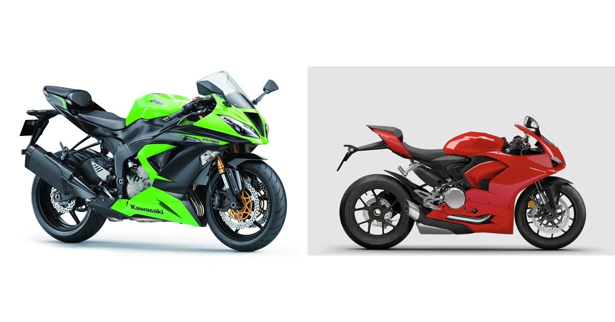 Motorrad Vergleich Kawasaki Ninja ZX-6R 636 2013 vs. Ducati Panigale V2 ...