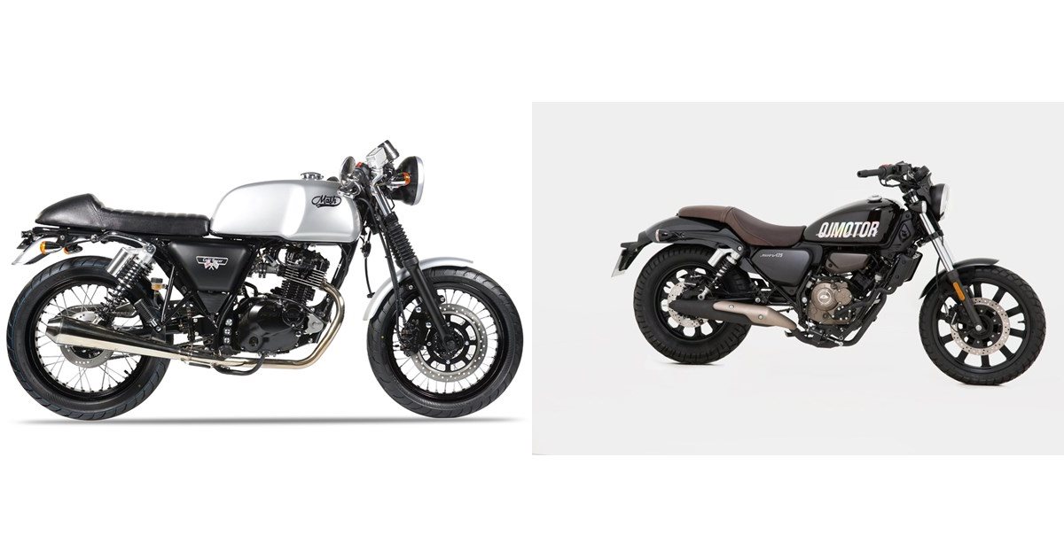 Motorrad Vergleich Mash Cafe Racer 125 Silver Edition 2020 vs. QJ Motor ...