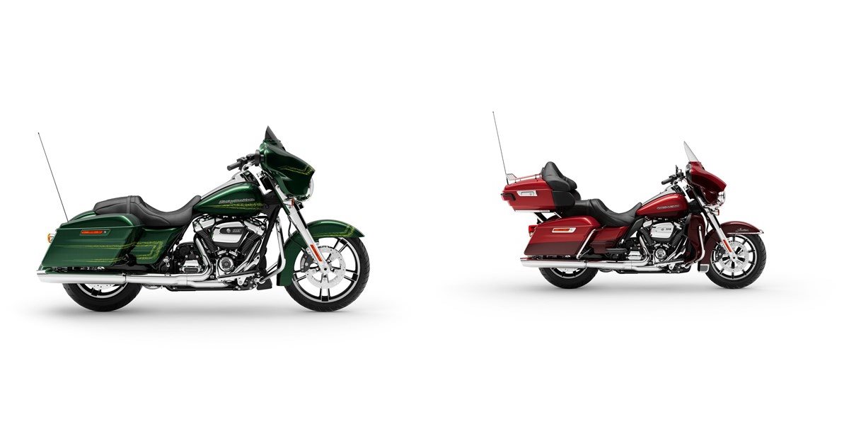 Pedane Passeggero Posteriori Per Harley Touring 1993-2020 – Alluminio Billet E Gomma – Staffe DX/SX