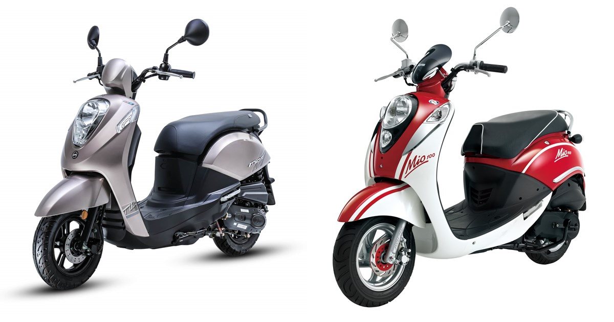 Motorrad Vergleich Sym MIO 50i 2022 vs. Sym Mio 50 2015