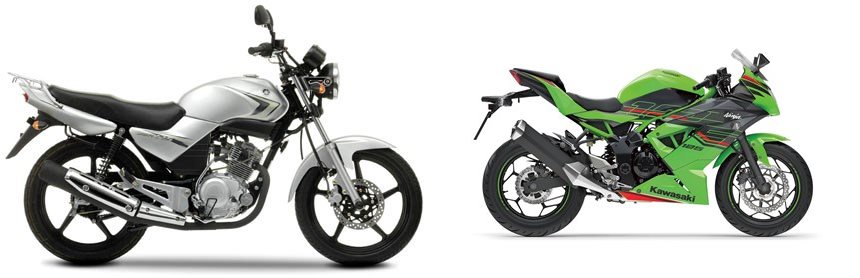 Yamaha YBR 125 2009 vs Kawasaki Ninja 125 2024