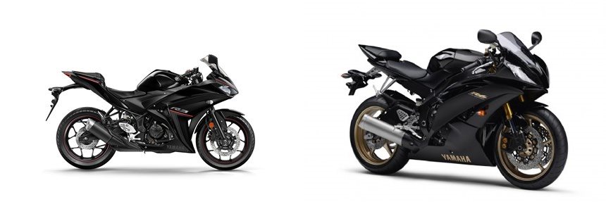 Motorrad Vergleich Yamaha R3 2018 vs. Yamaha YZF-R6 2010