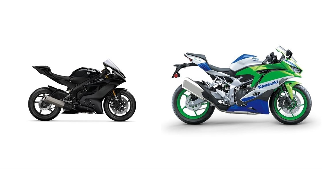 Yamaha R6 RACE 2023 vs Kawasaki Ninja ZX-4RR 40th Anniversary