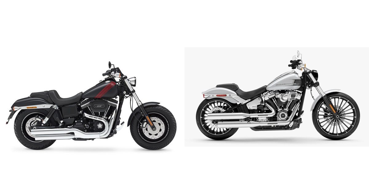 Motorrad Vergleich Harley-Davidson Dyna Fat Bob FXDF 2017 vs. Harley ...