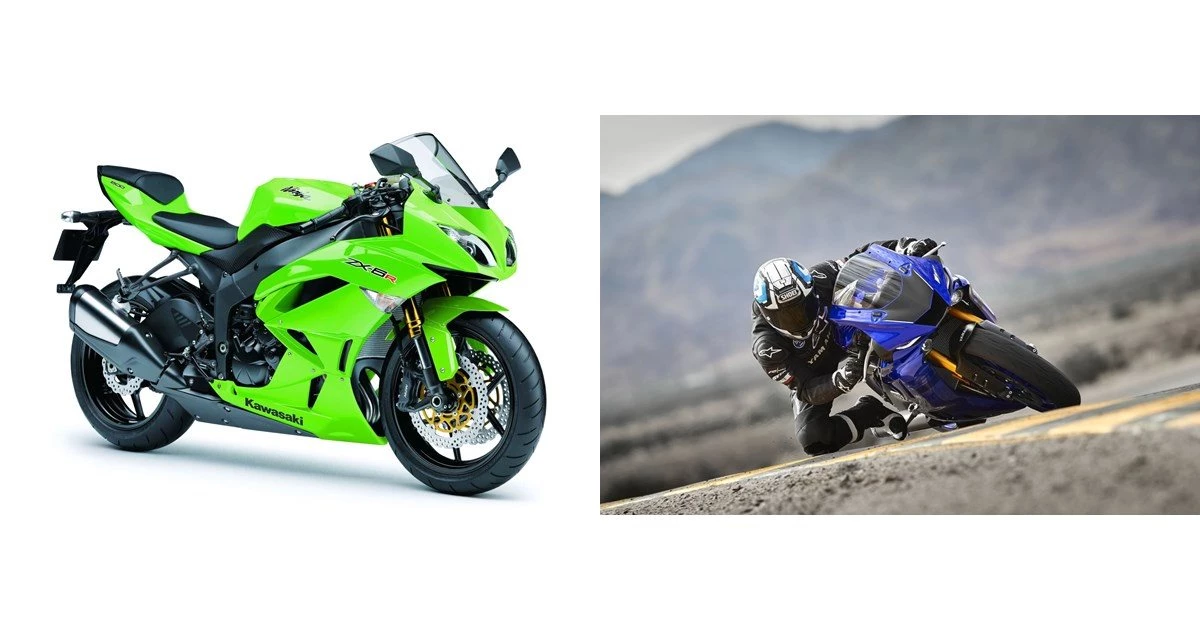 Kawasaki Ninja ZX-6R 2013 vs Yamaha YZF-R6 2018