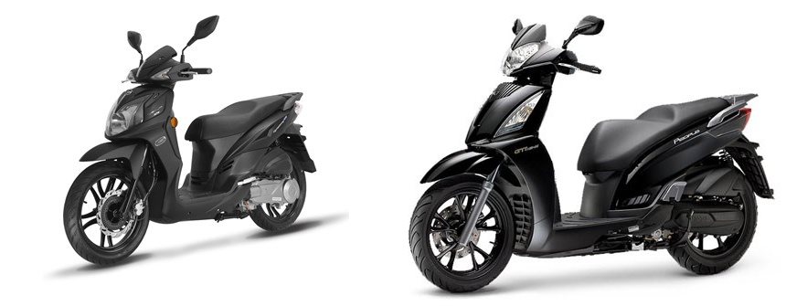 Motorrad Vergleich Sym Symphony Sr Vs Kymco People Gt I