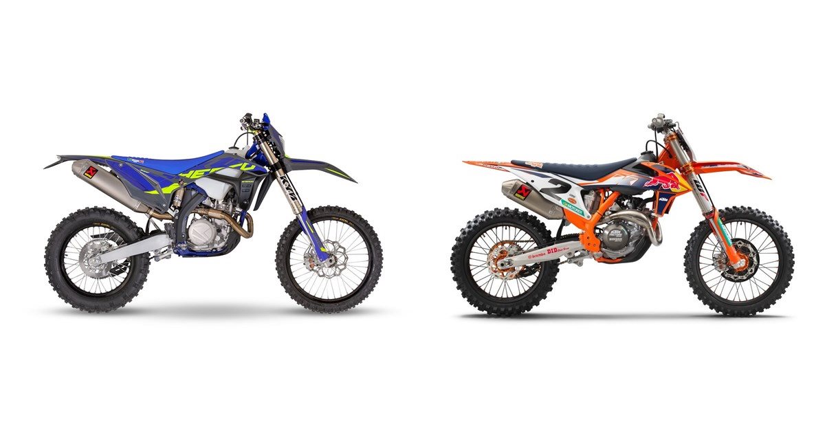 450 Rse Vs R1 Motorrad Vergleich Sherco 450 SEF Factory 2024 vs. KTM 450 SX-F Factory ...