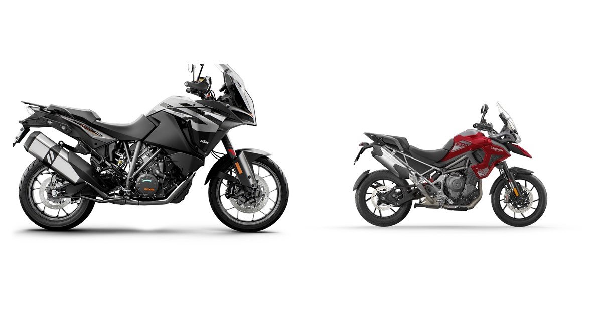 Motorrad Vergleich KTM 1290 Super Adventure S 2019 vs. Triumph Tiger ...