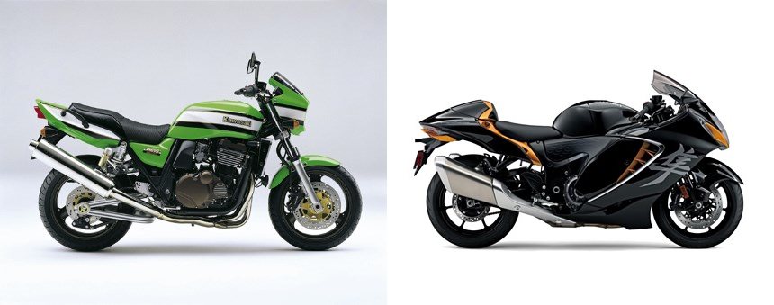 Motorrad Vergleich Kawasaki ZZR 1200 2007 vs. Suzuki GSX 1300 R Hayabusa  2021