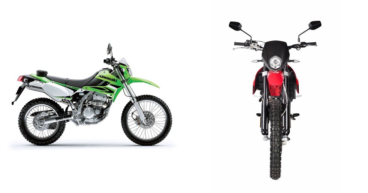 Motorrad Vergleich Kawasaki KLX 250 2015 vs. Malaguti XTM 125 Enduro 2020