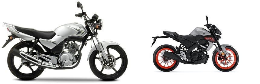 Yamaha YBR 125 2009 vs Yamaha MT-125 2020
