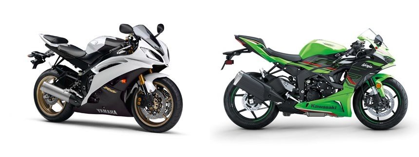 Yamaha YZF-R6 2012 vs Kawasaki Ninja ZX-6R 2024