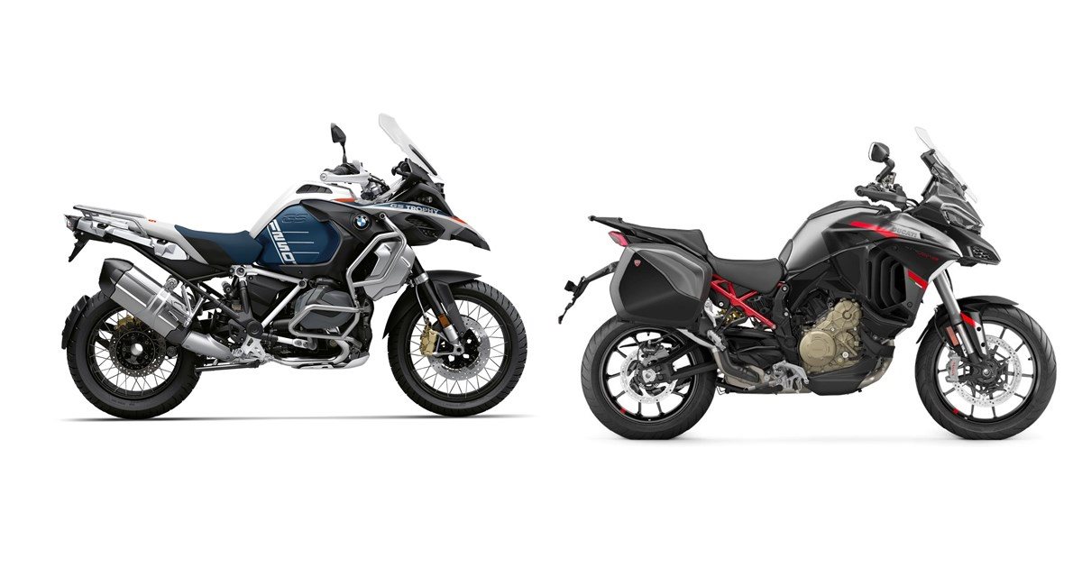 Motorrad Vergleich BMW R 1250 GS Adventure 2023 vs. Ducati Multistrada ...