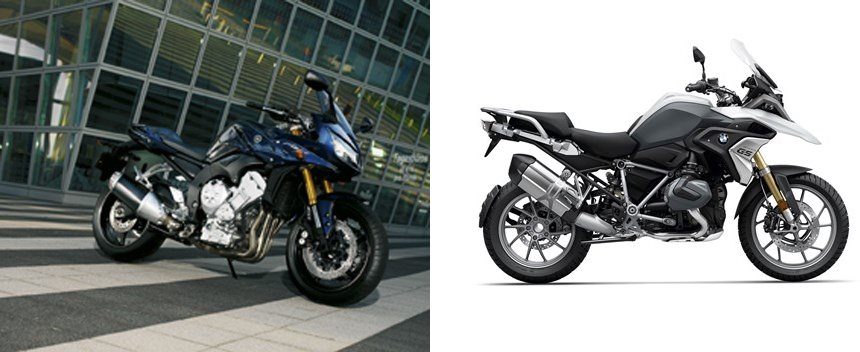 Motorrad Vergleich Yamaha FZ1 Fazer 2006 vs. BMW R 1250 GS 2021