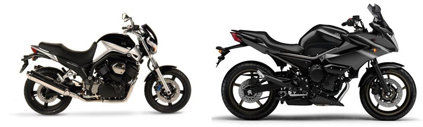 Motorrad Vergleich Yamaha BT 1100 Bulldog 2005 vs. Yamaha XJ6 Diversion ...