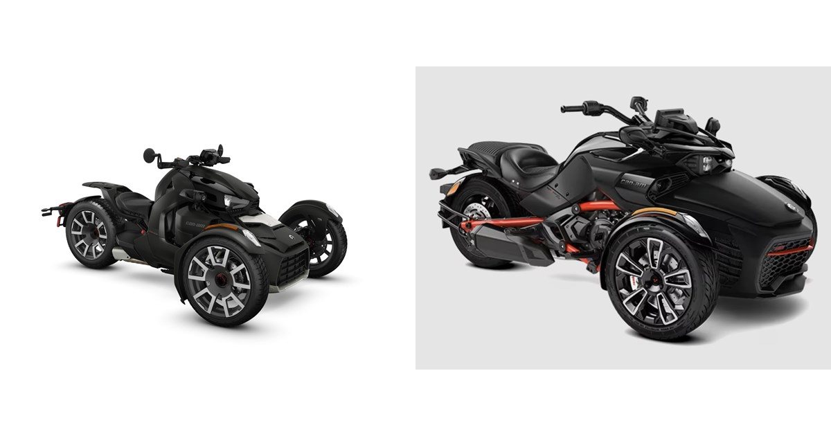 Motorrad Vergleich CanAm Ryker 900 Rally Edition 2019 vs. CanAm Spyder F3S 2024