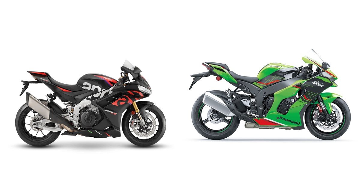 Aprilia RSV4 1100 Factory 2024 vs Kawasaki Ninja ZX-10R 2024