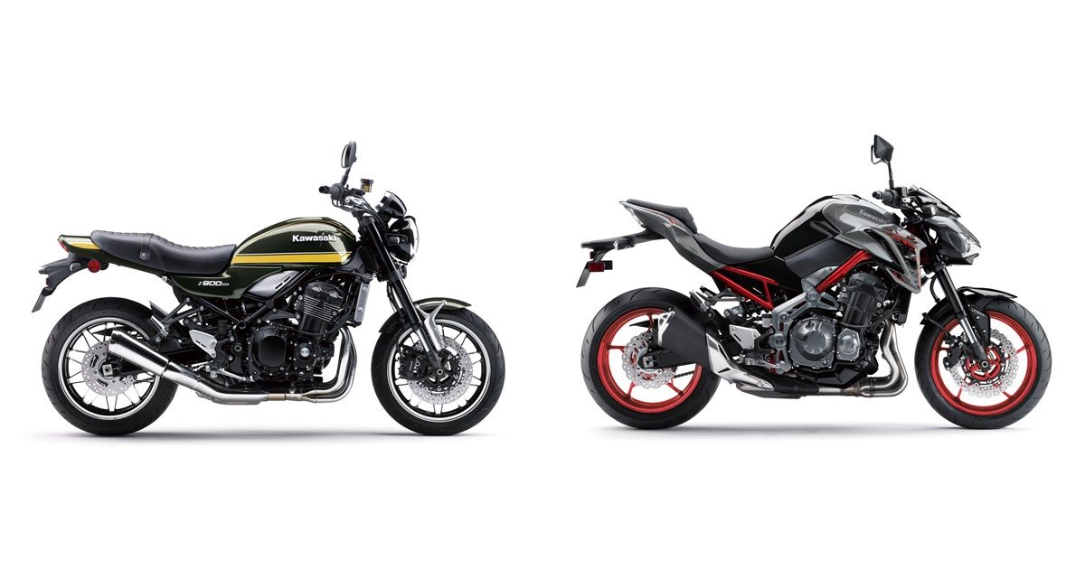 Motorrad Vergleich Kawasaki Z900 RS 2021 Vs. Kawasaki Z900 2019