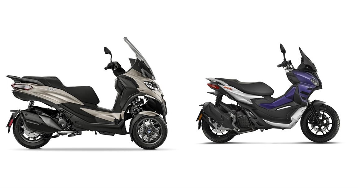 Motorrad Vergleich Piaggio Mp3 400 2023 Vs Aprilia Sr Gt 125 2022