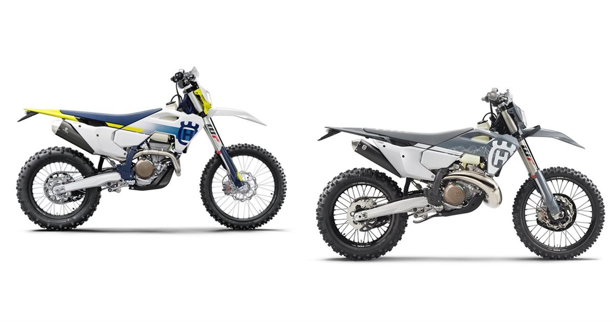 Motorrad Vergleich Husqvarna FE 350 2024 vs. Husqvarna TE 300 PRO 2024
