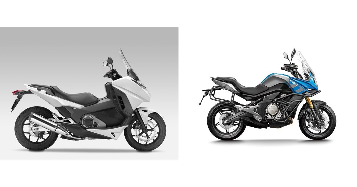 Motorrad Vergleich Honda Integra 2015 vs. CFMOTO 650MT 2021