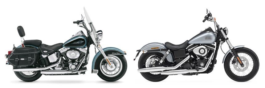 Harley-Davidson Softail Heritage Classic FLSTC 2007 vs Harley-Davidson ...
