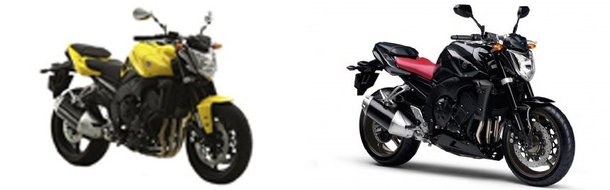 Motorrad Vergleich Yamaha FZ1 2006 vs. Yamaha FZ1 2009